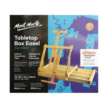 Mont Marte Big Desk Easel w/box - Beech