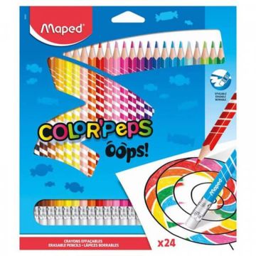 Maped Color Pencils erasable Oops 24 colors