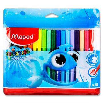 Maped Color Peps Felt Tip Ocean 18 Color