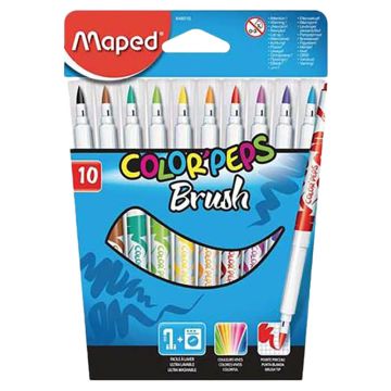 Maped Color Peps Felt Pen Brush Set of 10