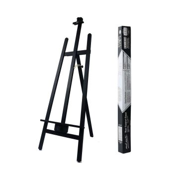 Mont Marte Rear Support Easel - Black Unassembled