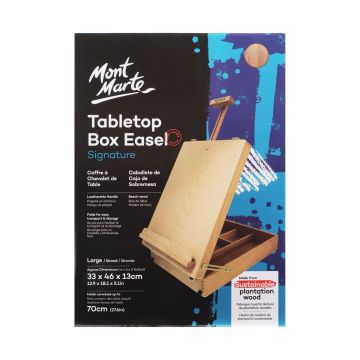 Mont Marte Tabletop Box Easel Lge - Beech