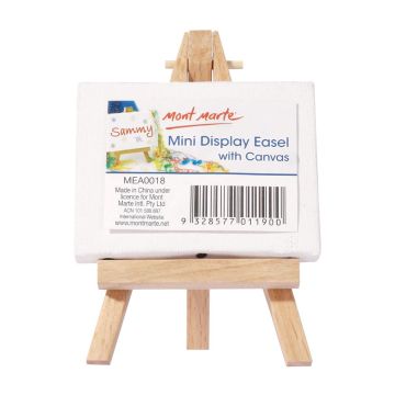 Mont Marte Mini Display Easel with Canvas 6x8cm