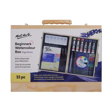 Mont Marte Beginners Watercolour Box 33pc