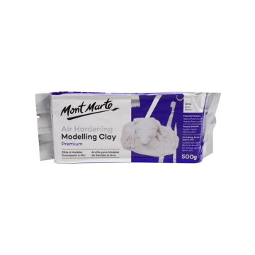 Mont Marte Air Hardening Modelling Clay - White 500gms