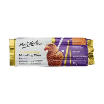 Mont Marte Air Hardening Modelling Clay - Terracotta 2kg