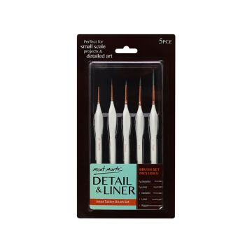 Mont Marte Detail & Liner Brush Set 5 Pcs