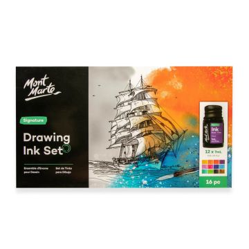 Drawing Ink Set Signature set of 16pc - Mont Marte