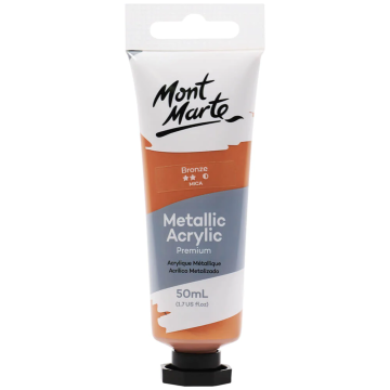 Mont Marte Metallic Acrylic Paint 50ml - Bronze