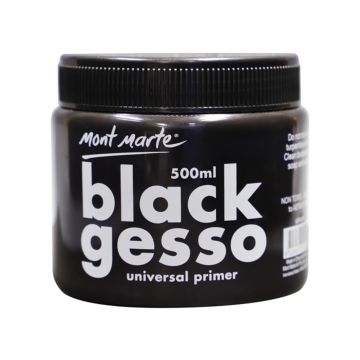Mont Marte Black Gesso Tub 500ml