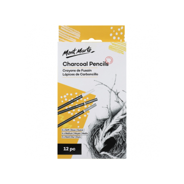 Mont Marte Charcoal Pencils 12pc