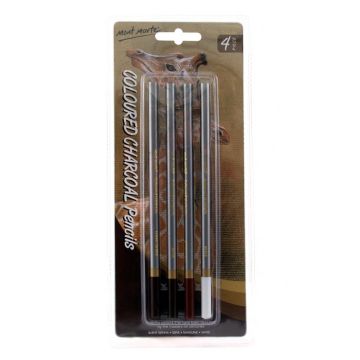 Mont Marte Coloured Charcoal 4pcs