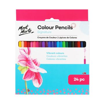 Mont Marte Colour Pencils 24pc - Essential Colours