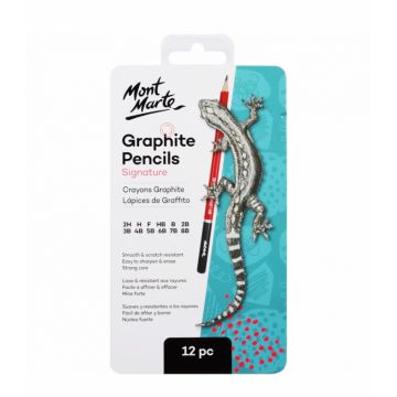 مونت مارت سيجنيتشر أقلام رصاص جرافيت - 12 قطعة