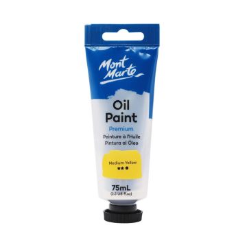 Mont Marte Oil Paint 75ml - Medium Yellow