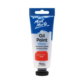 Mont Marte Oil Paint 75ml - Brilliant Red