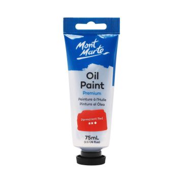 Mont Marte Oil Paint 75ml - Permanent Red