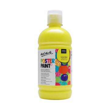 Mont Marte Poster Paint 500ml - Lemon Yellow