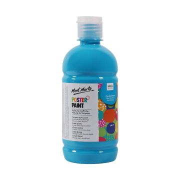 Mont Marte Poster Paint 500ml - Cerulean Blue