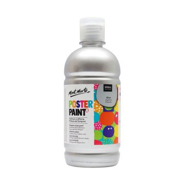 Mont Marte Poster Paint 500ml - Silver