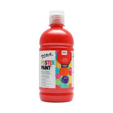 Mont Marte Poster Paint 500ml - Scarlet