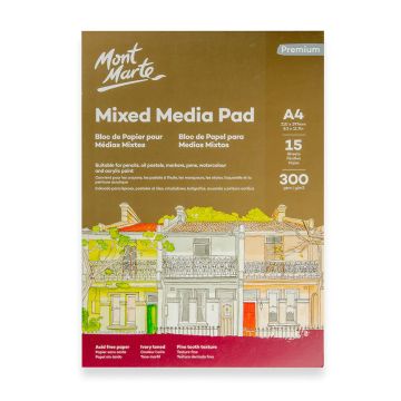 Mixed Media Pad 300gsm A4 15 Sheets - Mont Marte
