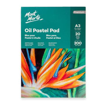 Oil Pastel Pad 200gsm A3 20 Sheets - Mont Marte