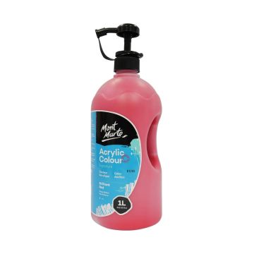 Mont Marte Studio Acrylic 1 Litre - Brilliant Red