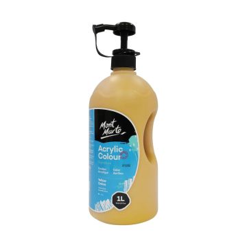 Mont Marte Studio Acrylic 1 Litre - Yellow Ochre