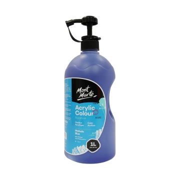 Mont Marte Studio Acrylic 1 Litre - Phthalo Blue