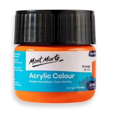 Mont Marte Acrylic Colour Paint 100ml - Orange