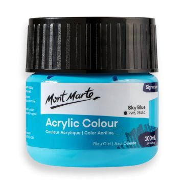 Mont Marte Acrylic Colour Paint 100ml - Sky Blue