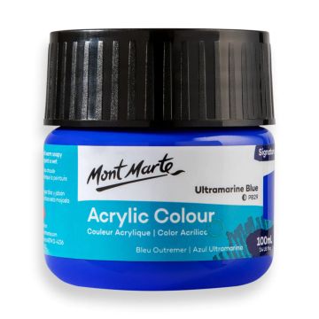 Mont Marte Acrylic Colour Paint 100ml - Ultramarine Blue