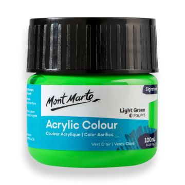 Mont Marte Acrylic Colour Paint 100ml - Light Green