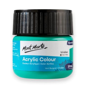 Mont Marte Acrylic Colour Paint 100ml - Viridian