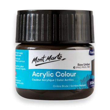 Mont Marte Acrylic Colour Paint 100ml - Raw Umber