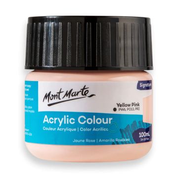 Mont Marte Acrylic Colour Paint 100ml - Yellow Pink