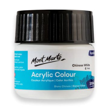 Mont Marte Acrylic Colour Paint 100ml - Chinese White