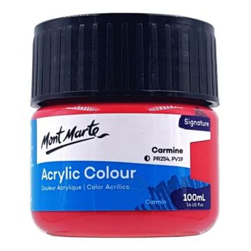 Mont Marte Acrylic Colour Paint 100ml - Carmine