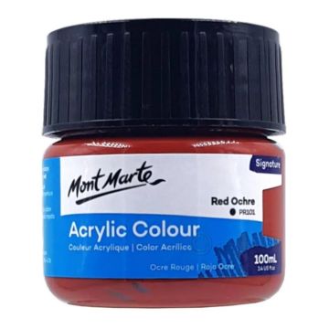Mont Marte Acrylic Colour Paint 100ml - Red Ochre