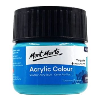 Mont Marte Acrylic Colour Paint 100ml - Turquoise