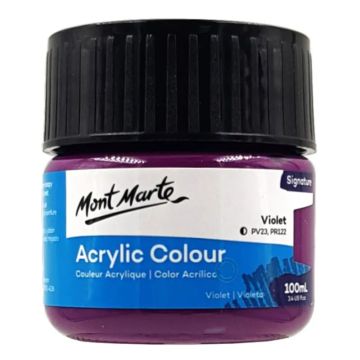 Mont Marte Acrylic Colour Paint 100ml - Violet