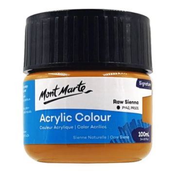 Mont Marte Acrylic Colour Paint 100ml - Raw Sienna