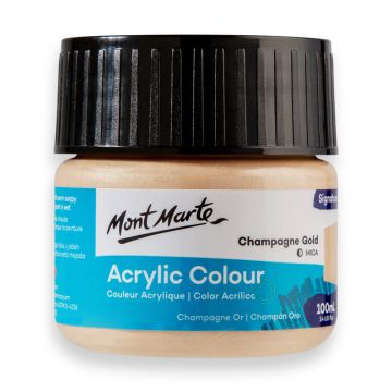 Mont Marte Acrylic Colour Paint 100ml - Champagne Gold