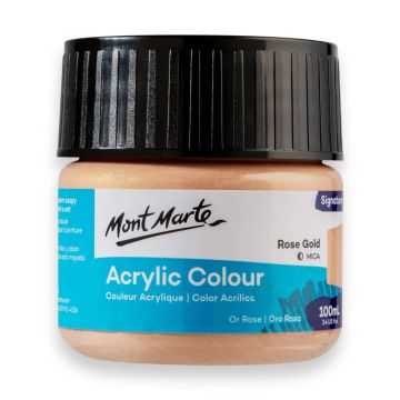 Mont Marte Acrylic Colour Paint 100ml - Rose Gold