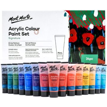 Mont Marte Acrylic Colour Paint Set 24pc x 75ml