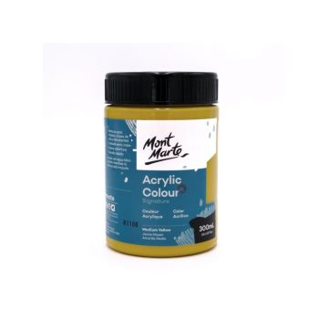 Mont Marte Signature Acrylic Colour 300ml Medium Yellow