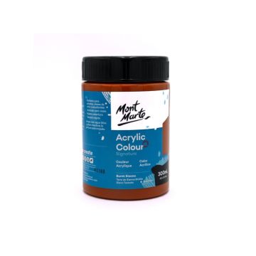 Mont Marte Signature Acrylic Colour 300ml  Burnt Sienna