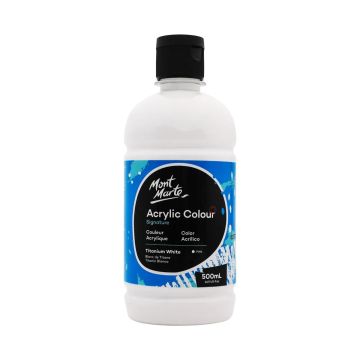 Mont Marte Acrylic Colour Signature 500ml  - Titanium White