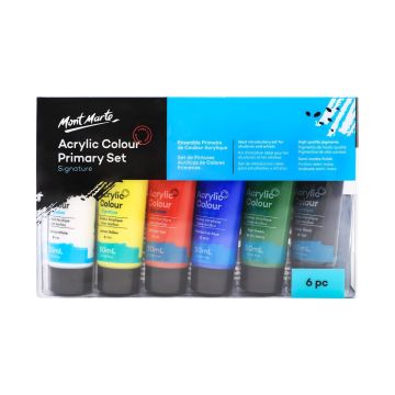 Mont Marte Acrylic Colour Paint Set 6pc x 50ml